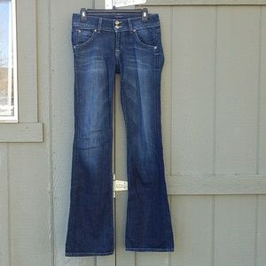 Hudson jeans size 27, dark wash, bootcut, long